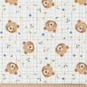 Printed Cotton ALBERT White / Green
